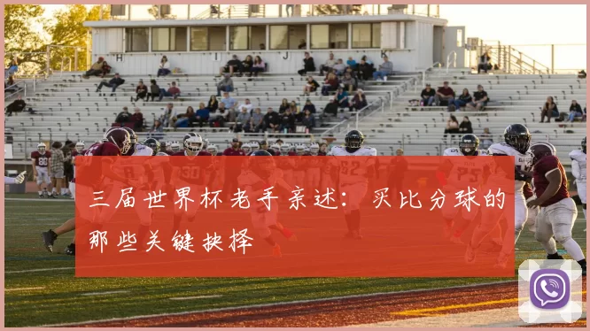 三届世界杯老手亲述:买比分球的那些关键抉择